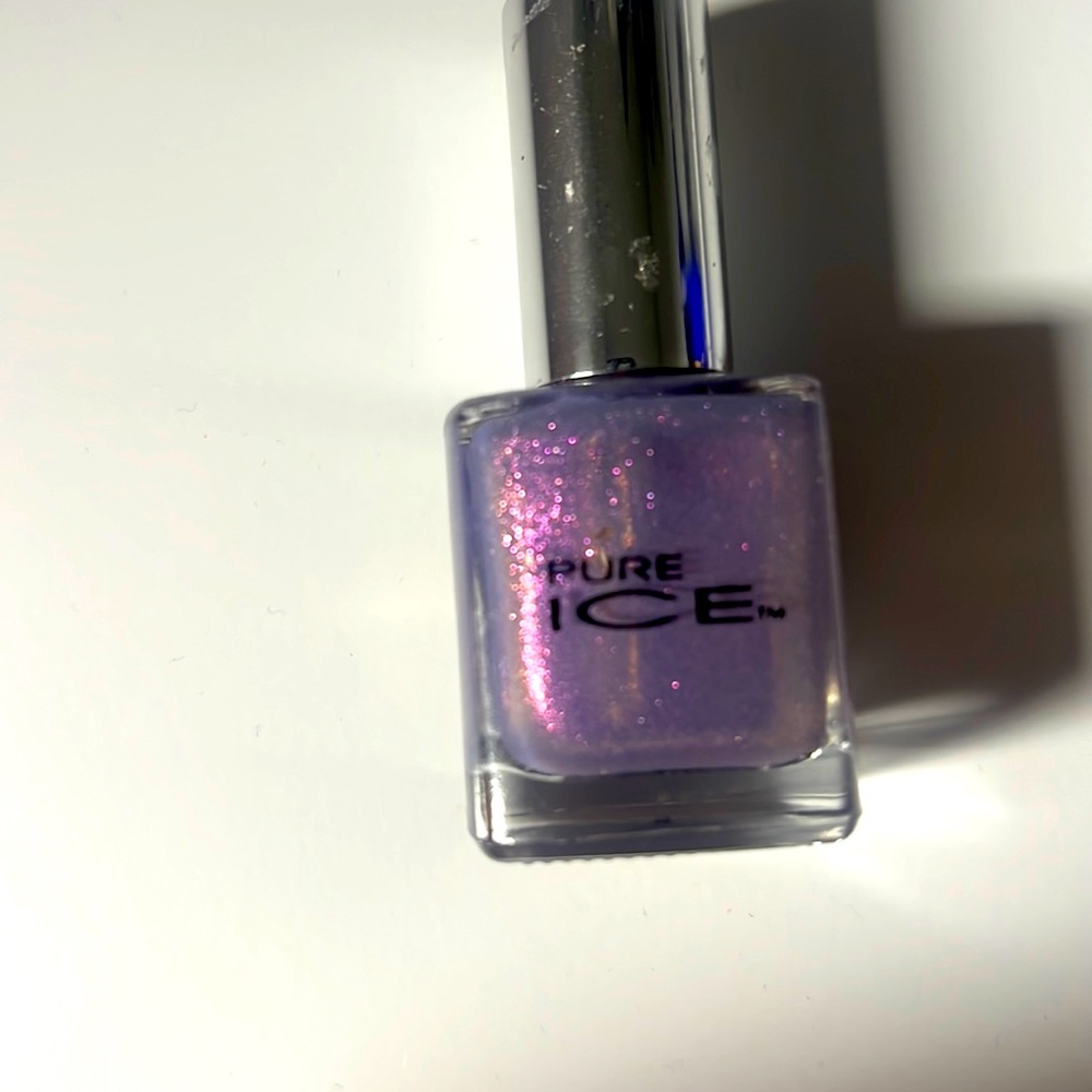 Purple multi color nail polish. From the brand Pure ICE